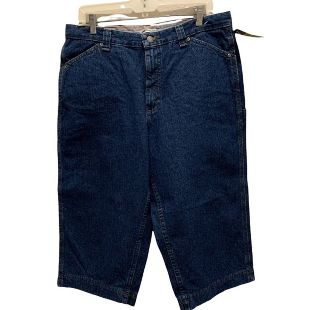 NEW Lee painter denim‎ jean shorts. Size 14 medium color dark Stone.